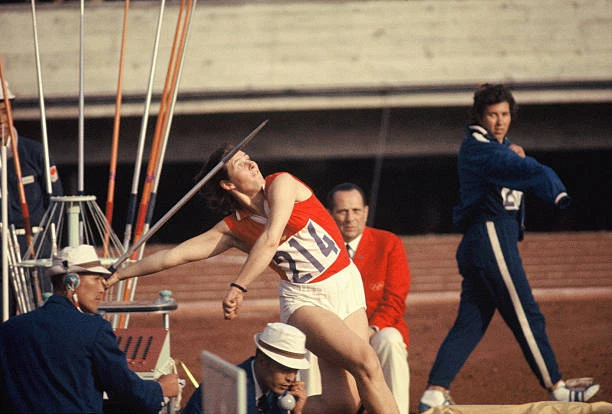 BIRUTE KALEDIENE OF Soviets Competes In The Women's Javelin Thr 1964 ...