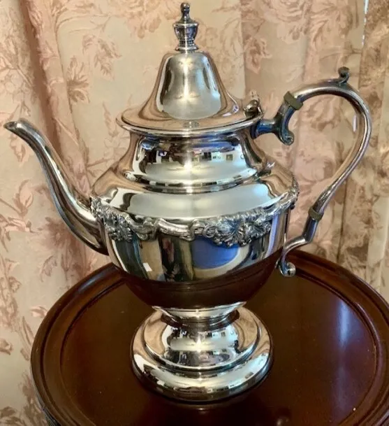 Vintage Gotham Silver on Copper 6215 Teapot ,Coffee Pot Gorgeous