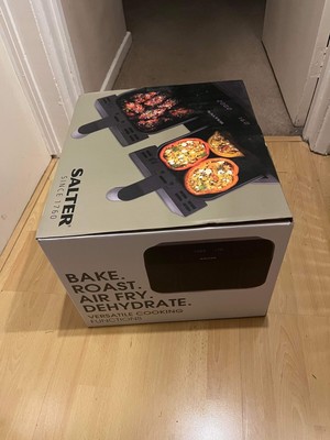 salter dual cook air fryer matt black