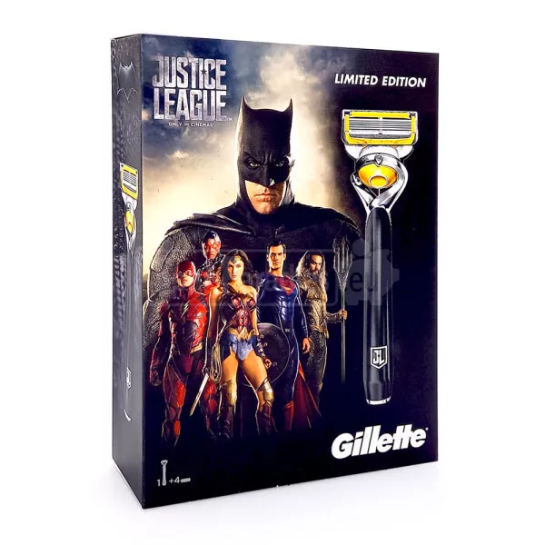 Gillette Fusion Proshield Flexball 1 Rasiergriff Justice Ligue 4 Lames de Rasoir