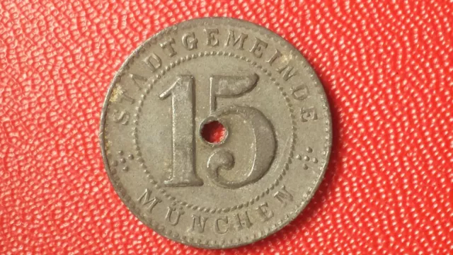 15 pfennig 1918 Stadtgemeinde München - Kriegsgeld