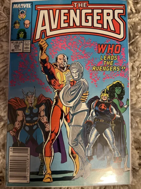 THE AVENGERS #294 Marvel Comics NEWSSTAND VARIANT