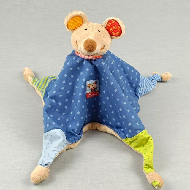 Sigikid Maus Picco ❤️ Schmusetuch Kuscheltuch Schnuffeltuch Blau Grün Beige