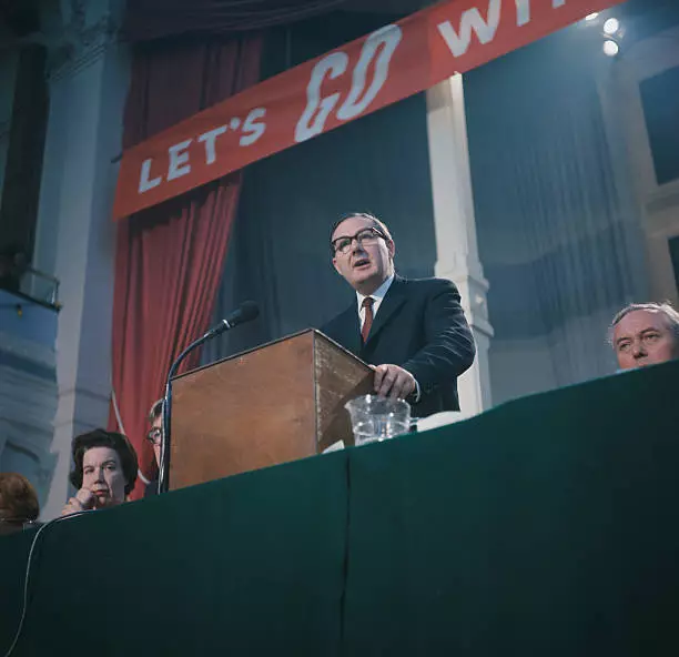 British Labour Party Politician James Callaghan Old Photo