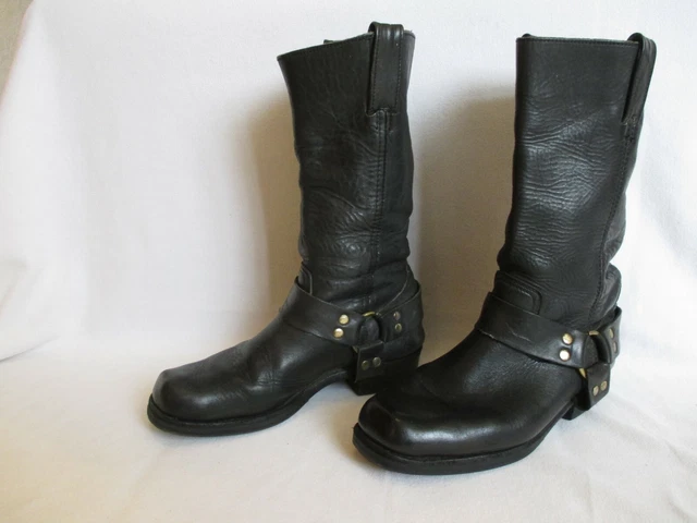CHAUSSURE TOUT CUIR Botte Biker Motar Santiag US Cavalry GO WEST