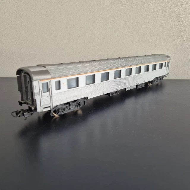 Voiture Lit Train Voyageurs CIWL Lima HO 4787 - Modélisme Ferroviaire Vintage, Bleu/gris/jaune, Occasion