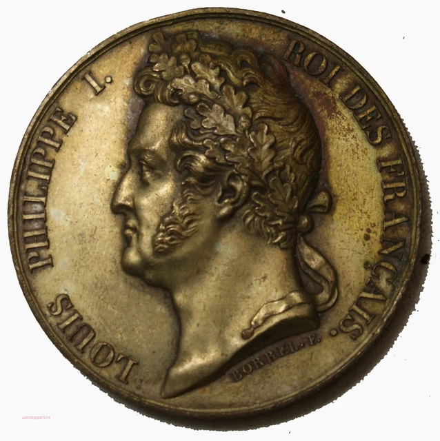 Médaille Louis Philippe Ier Pour Instituteur - Paris 1830 - Collection, Art Des Gents Avignon