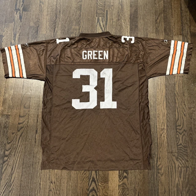 CLEVELAND BROWNS JERSEY William Green Mens Size XL Reebok Brown