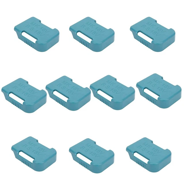 10 piezas Estuche con soporte de batería para estante de almacenamiento de batería para dispositivos de fijación de 18 V() X9W2