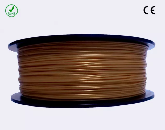 FILAMENT - FIL imprimante 3D PLA 1.75mm MARRON 1Kg  CE-ROHS PLA175MAR