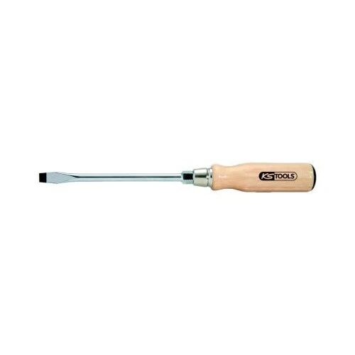 Atornillador Profesional KS Tools Destornillador ERGOTORQUE WOOD Con Mango De Madera De Haya – PH2, Vástago Cromado Vanadio (300.1012
