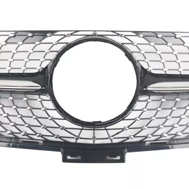 Für Mercedes Benz ML-Class W166 2013-2015 Frontgrill Kühlergrill Grill Schwarz 3