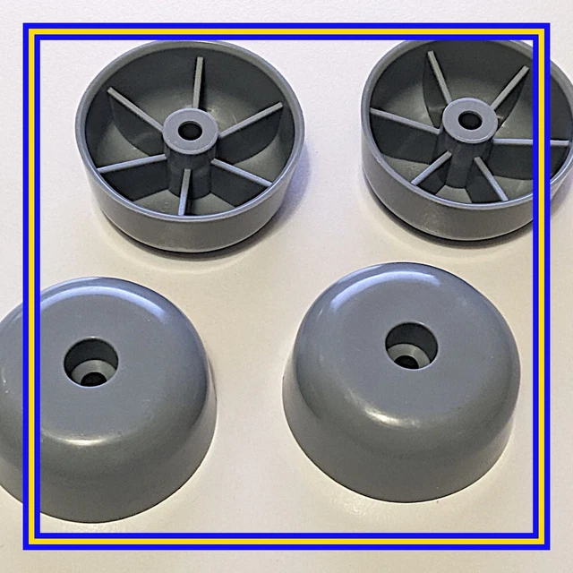 113290 X 4 IKEA Feet to DETOLF Glass in Grey. £8.00 PicClick UK