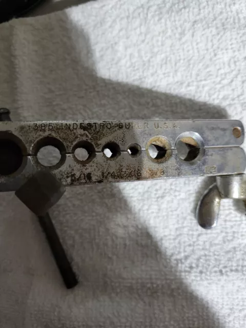 Vintage INDESTRO SUPER No 385 3/16" - 5/8" Tube Flaring Tool made in USA