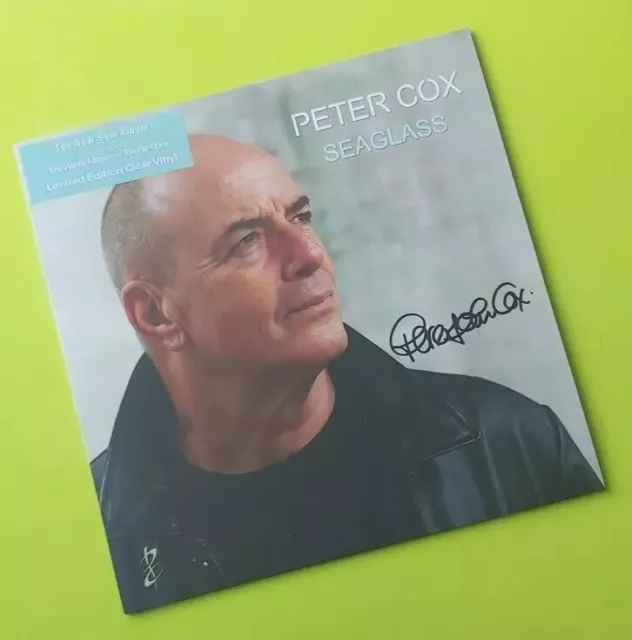 Peter Cox - Seaglass - Brand New Original Signed Clear Vinyl Album 2023 Go West