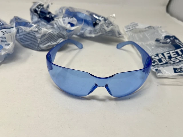 5 Pairs of SAFETY GLASSES ANSI Z87.1 COMPLIANT JORESTECH VARIETY PACKS BLUE