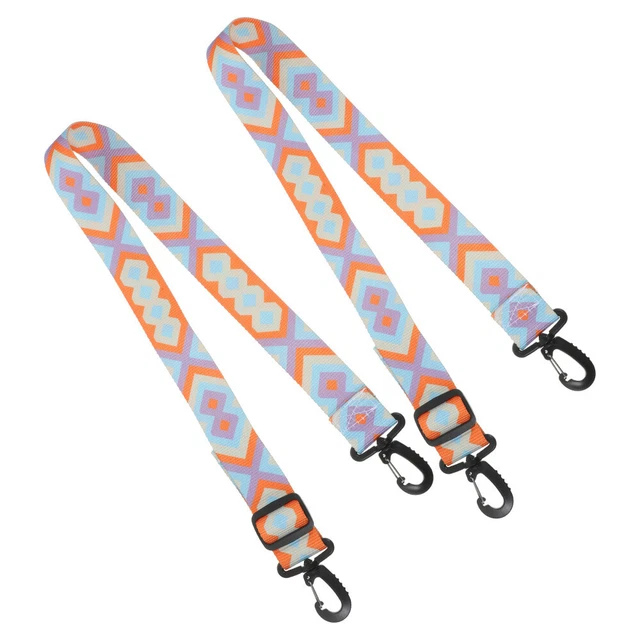 2 Pcs Roller Skates Leash Colorful Guitar Straps Ski Shoulder Portable