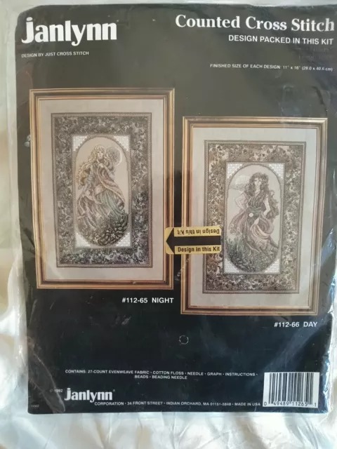 Janlynn Counted Cross Stitch Kit Mythical Dragon 11 X 15 NEW USA In 4  Languages