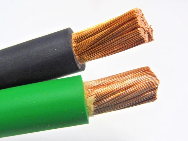 4 AWG EXCELENE WELDING CABLE BLACK OR RED MADE IN USA (40 FT, RED