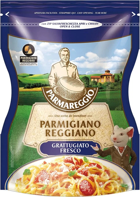 2XParmigiano Reggiano 300g fresco strofinato D OP Parmigiano Formaggio originale