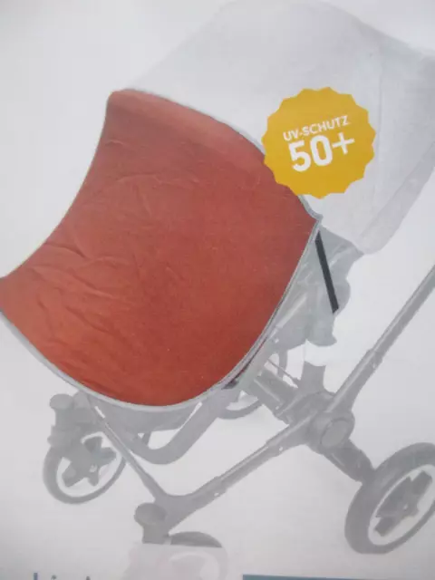 Liebesvonpriebes Sonnenschutz f Kinderwagen u Buggy musselin senf Neu A27