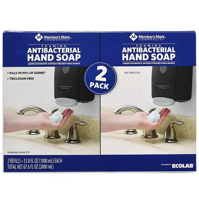 Member's Mark Commercial Foaming Hand Soap Refills 2-Pack 33.8oz Each
