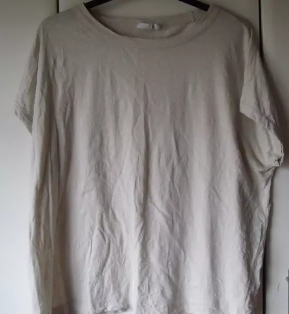TOAST short-sleeved T-Shirt off-White Size XL good used condition