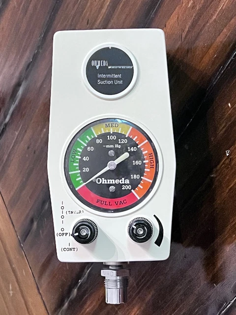 Ohmeda Intermittent  Suction  Unit Vacuum Regulator