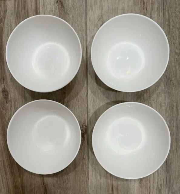 Lenox Avondale White - Soup, Cereal, Dessert Bowls. Bone China Set Of 4