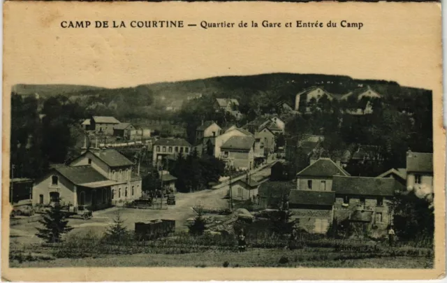 CPA La Courtine Quartier de la Gare et Entree du Camp FRANCE (1050507)