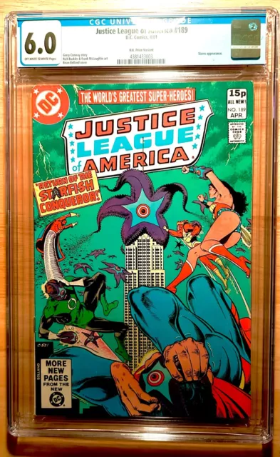 Justice League of America 189.    Uk Price Variant