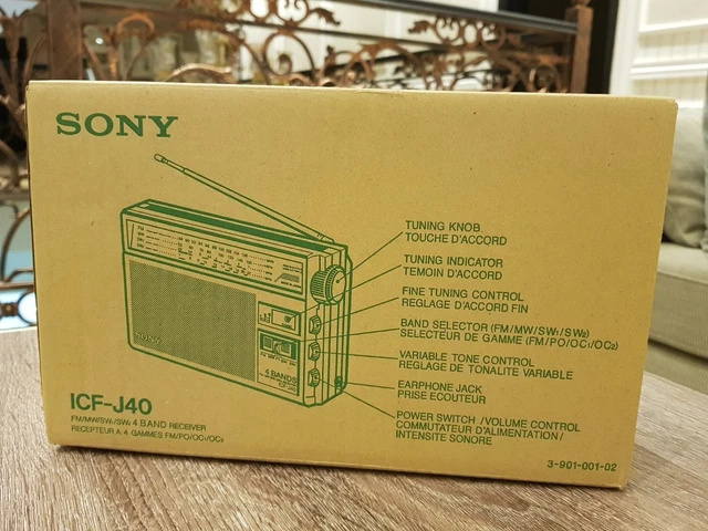 Sony Radio ICF-J40 Receiver Tansistor Probably The Best