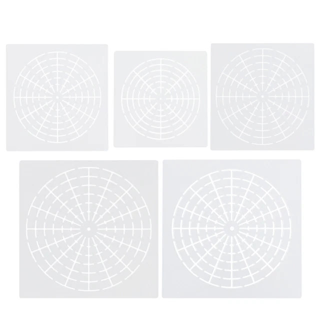 Lot De 36 Pochoirs Mandala - Modèles Pour Peinture à Points Sur Pierre, Bois, Toile - Taille 9x9 Cm