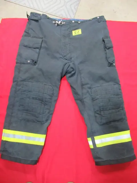 BLACK MORNING PRIDE Fire Fighter Turnout PANTS 54 X 32 BUNKER GEAR RESCUE TOW