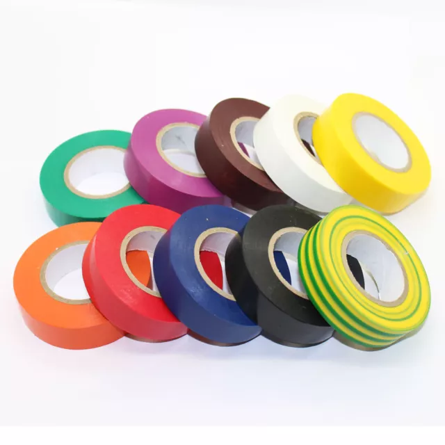 ELECTRICAL FLAME RETARDENT INSULATION PVC TAPE ROLL INSULATING 19MM x 20M NEW