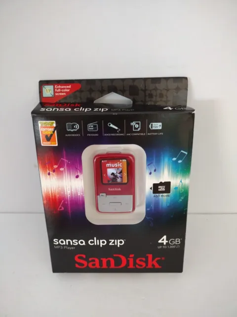 Mp3 Player Sandisk Sansa Clip Zip In Encore Orange 4 Gb Storage Capacity