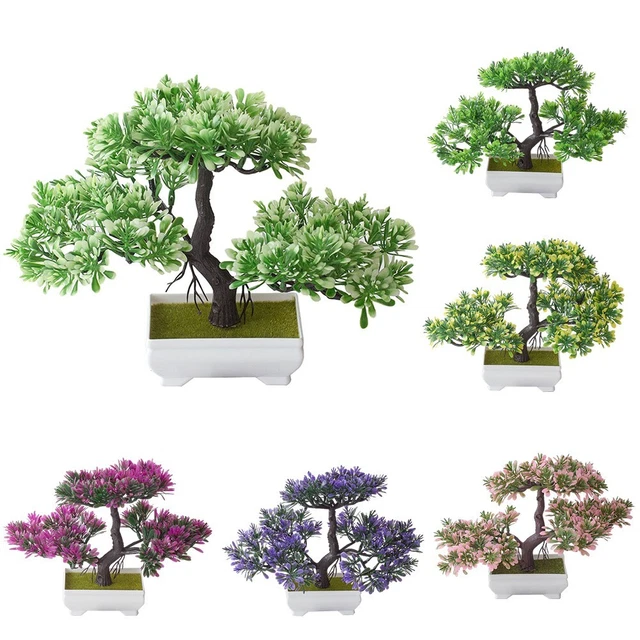 Albero Bonsai Artificiale Pino Benvenuto - Pianta Finta Decorazione Casa/Ufficio - Foto 5
