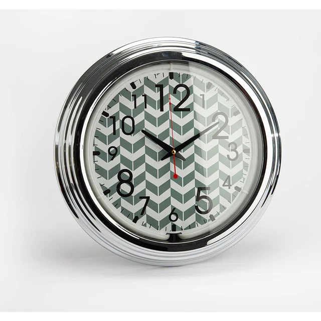 Horloge Néon Chevron 43 cm plastique  43x15 cm