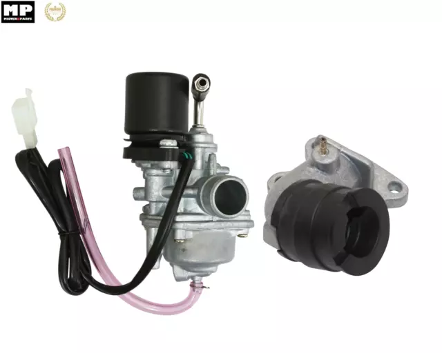 Kit Carburateur   + Starter + Pipe d'Admission PEUGEOT SV Geo 50 / Squab 50