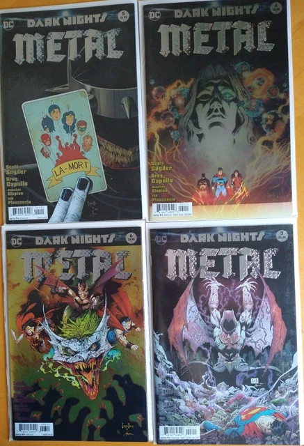 DARK KNIGHTS METAL #3,4,5,6 lot 🔥  Foil Covers, Batman , DC Comics  🔥 9.6 NM