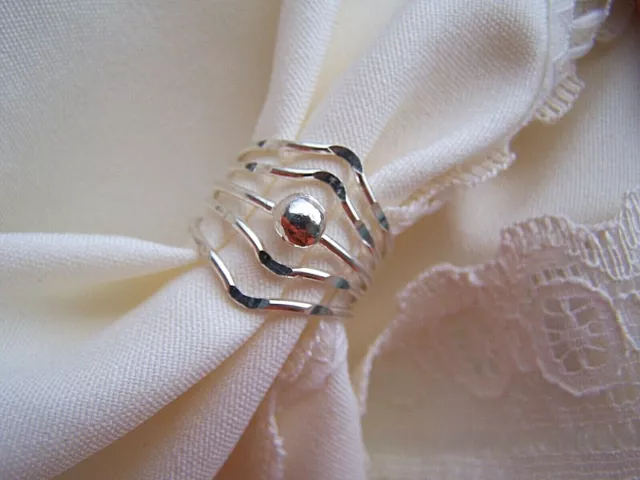 Taxco.. The Best... The Reverse Chevron 925 Sterling Silver  Siz  New!