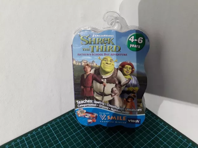 Shrek Arthur's School Adventure Game Vtech V.Smile Motion Active Learning System
