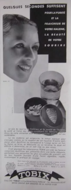 Publicité Tobix Comprimés Dentifrice Pour La Pureté Fraicheur De Votre Haleine