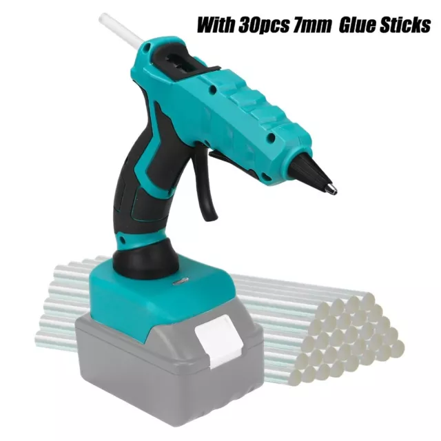 Cordless Hot Melt Glue Gun DIY Crafts for Makita 18V with 30pcs 7mm Glue Sticks