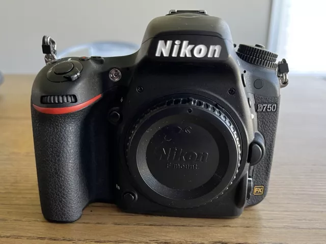 Near Mint! Nikon D750 24.3 MP Digital SLR Camera - Black (Body Only)