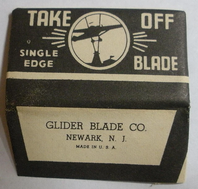 Vintage Razor Blade TAKE OFF Single Edge
