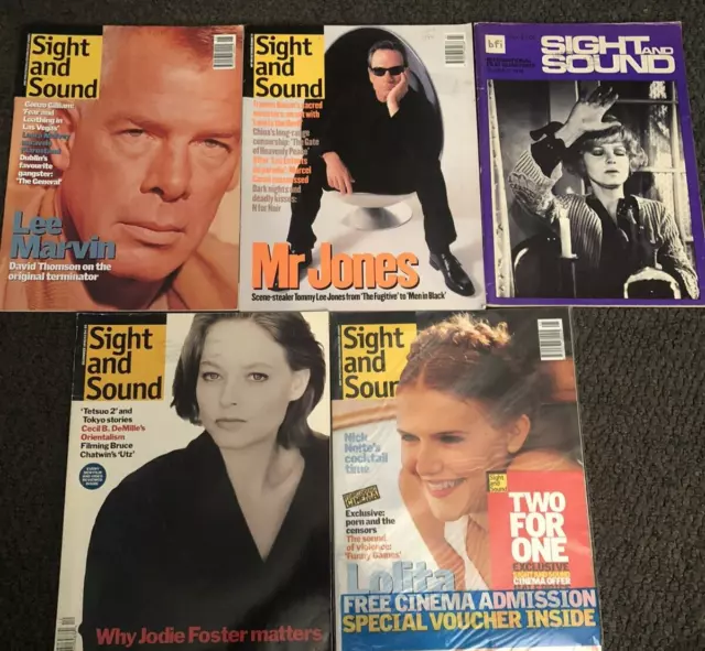 Sight and Sound Magazines Bundle x 9 issues 1990s 1991 1998 1997 1994 1976