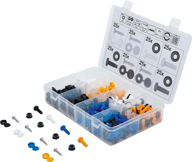 Assortimento viti, dadi e tappi di copertura fai da te BGS, 400 pezzi