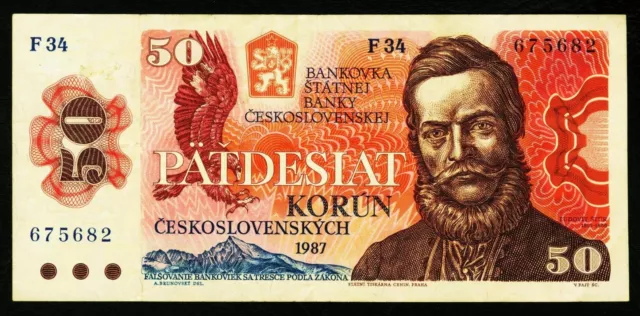 TSCHECHOSLOWAKEI. 50 Korun 1987. 96a.