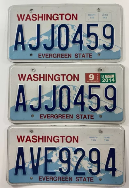 Expired Washington Evergreen State License Plate YOU CHOOSE